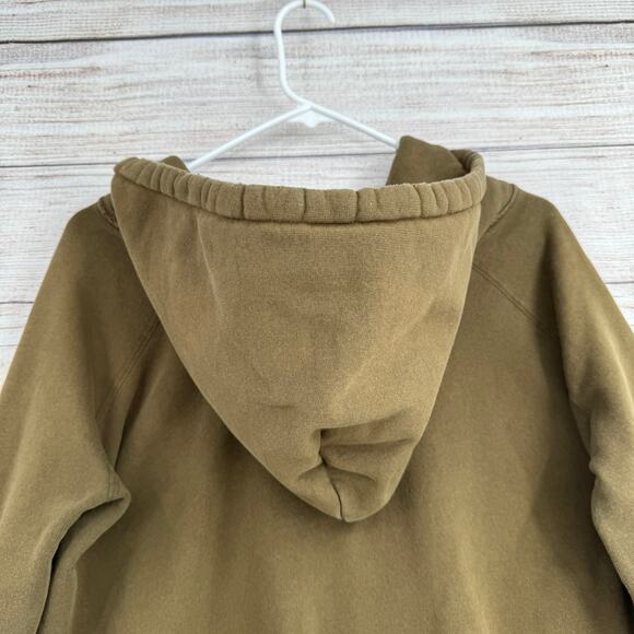 Nili Lotan Split Neck Hoodie Sweatshirt Womens Large Oversized Green - Picture 4 of 12